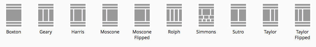 Core Layout Templates